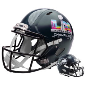 Seattle Seahawks Speed Replica Football Helmet <B>SUPER BOWL 60 CHAMPIONS</B>