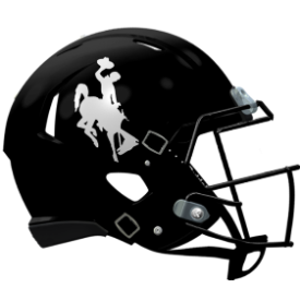Wyoming Cowboys NCAA Mini Speed Football Helmet <i>Black</I>