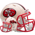 Helmets, Mini Helmets: San Francisco 49ers Speed Mini Football Helmet <B>RETRO</B>