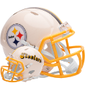 Helmets, Mini Helmets: Pittsburgh Steelers Speed Mini Football Helmet <B>RETRO</B>