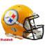 Pittsburgh Steelers Gold Speed Throwback Football Helmet