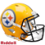 Pittsburgh Steelers Gold Speed Throwback Football Helmet