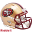 San Francisco 49ers 1996 to 2008 Riddell Mini Speed Throwback Helmet