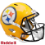 Pittsburgh Steelers Gold Speed Replica Throwback Helmet