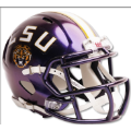 Helmets, Full Size Helmet: LSU Tigers SpeedFlex Football Helmet <B>Purple</B>