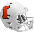 Helmets, Full Size Helmet: Illinois Fighting Illini Speed Replica Football Helmet <i>Satin</i>