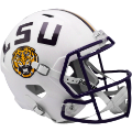 Helmets, Full Size Helmet: LSU Tigers Speed Replica Football Helmet <i>White</i>