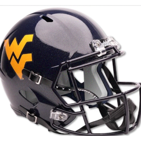 West Virginia Mountaineers Speed Replica Football Helmet <i>Glossy Navy</i>