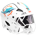Helmets, Full Size Helmet: Miami Dolphins Axiom Football Helmet