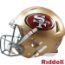 San Francisco 49ers Speed Football Helmet