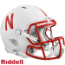Nebraska Cornhuskers Speed Football Helmet <i>White Metallic</i>