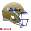 Tulsa Golden Hurricane Speed Football Helmet <i>Script</i>