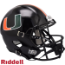 Miami Hurricanes Speed Replica Football Helmet <i>Black</i>