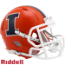 Illinois Fighting Illini NCAA Mini Speed Football Helmet <i>Orange</i>
