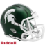 Michigan State Spartans NCAA Mini Speed Football Helmet <i>Satin Green</i>