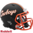 Oklahoma State Cowboys NCAA Mini Speed Football Helmet <i>Matte Black</i>