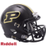 Purdue Boilermakers NCAA Mini Chrome Speed Football Helmet <B>Gloss Black</B>