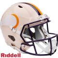 Helmets, Full Size Helmet: Minnesota Vikings Speed Replica Football Helmet <B>RETRO </B>