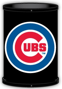 Chicago Cubs Trashcan