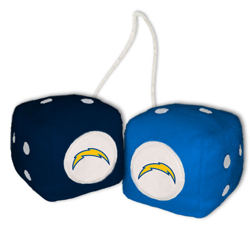 San Diego Chargers Fuzzy Dice