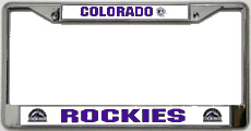 Colorado Rockies CHROME License Plate Frame