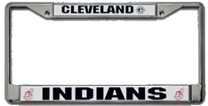 Cleveland Indians CHROME License Plate Frame