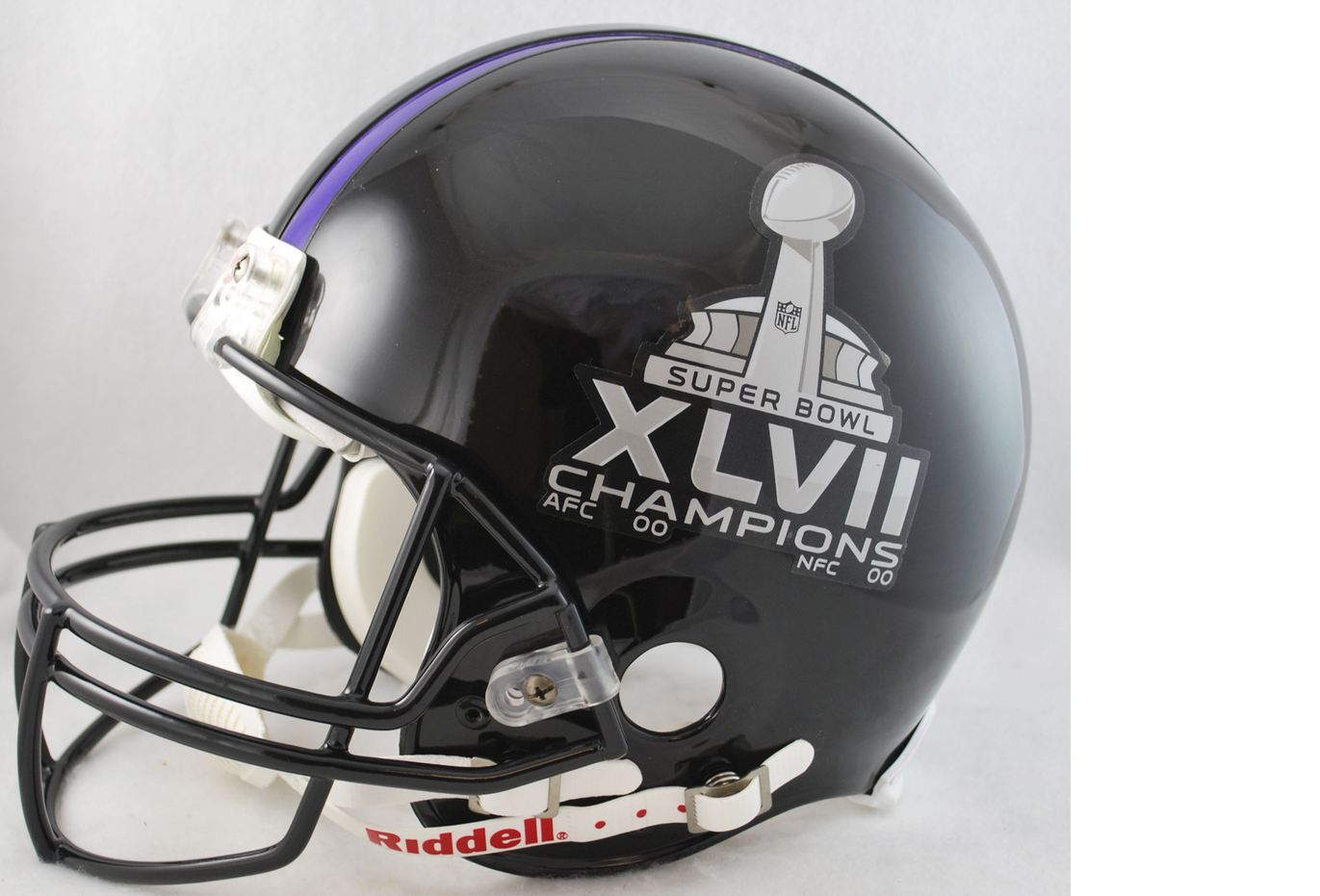 Super Bowl 47 Football Helmet Baltimore Ravens Champs