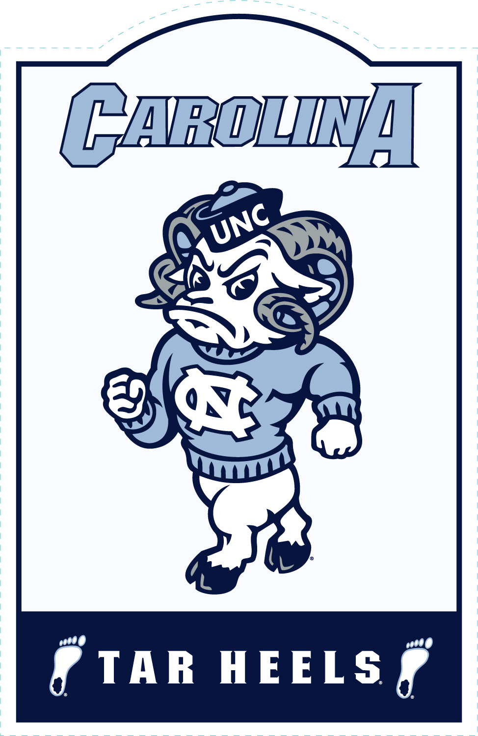 North Carolina Tar Heels NCAA Sign