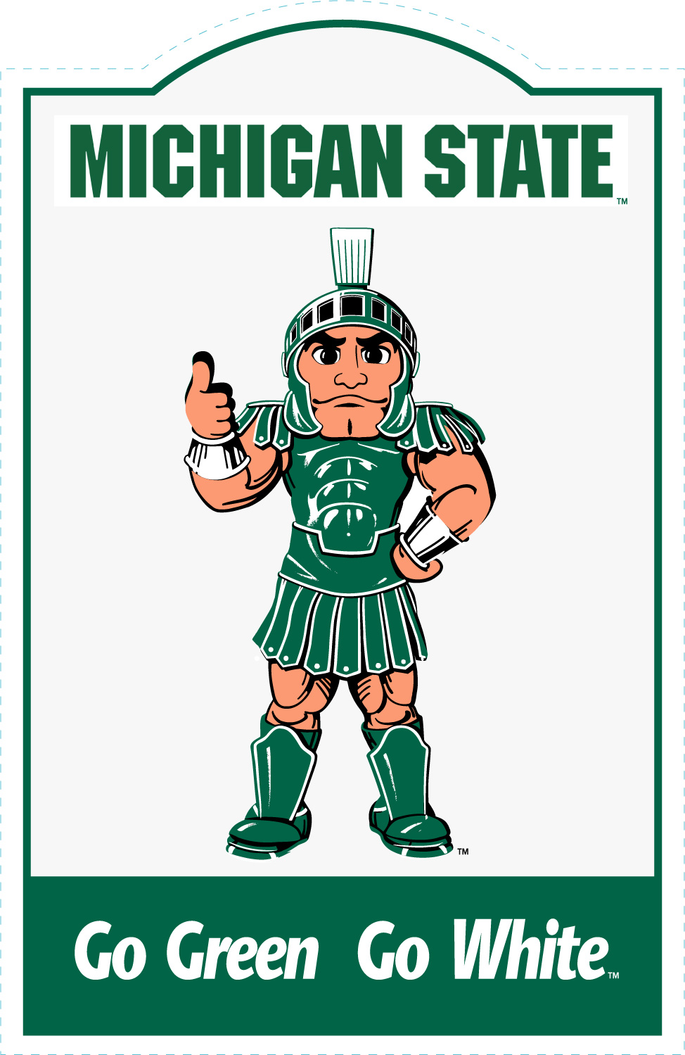 Michigan State Spartans NCAA Sign