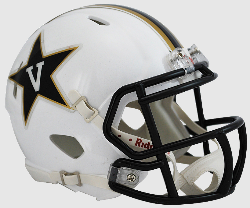 Vanderbilt Commodores NCAA Mini Speed Football Helmet <B>White</B>