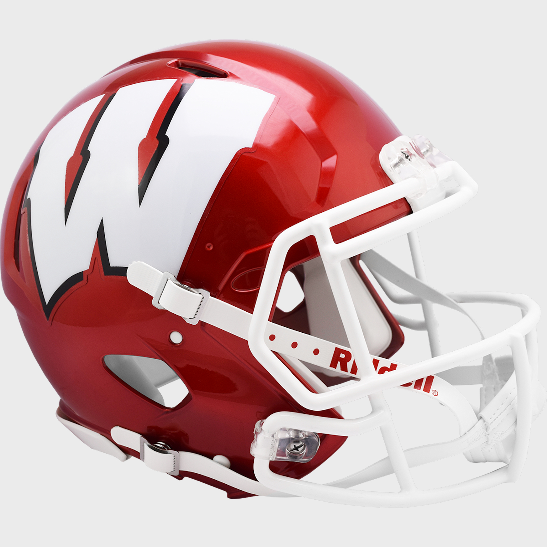 Wisconsin Badgers Speed Football Helmet <B>FLASH ESD 8/21/21</B>