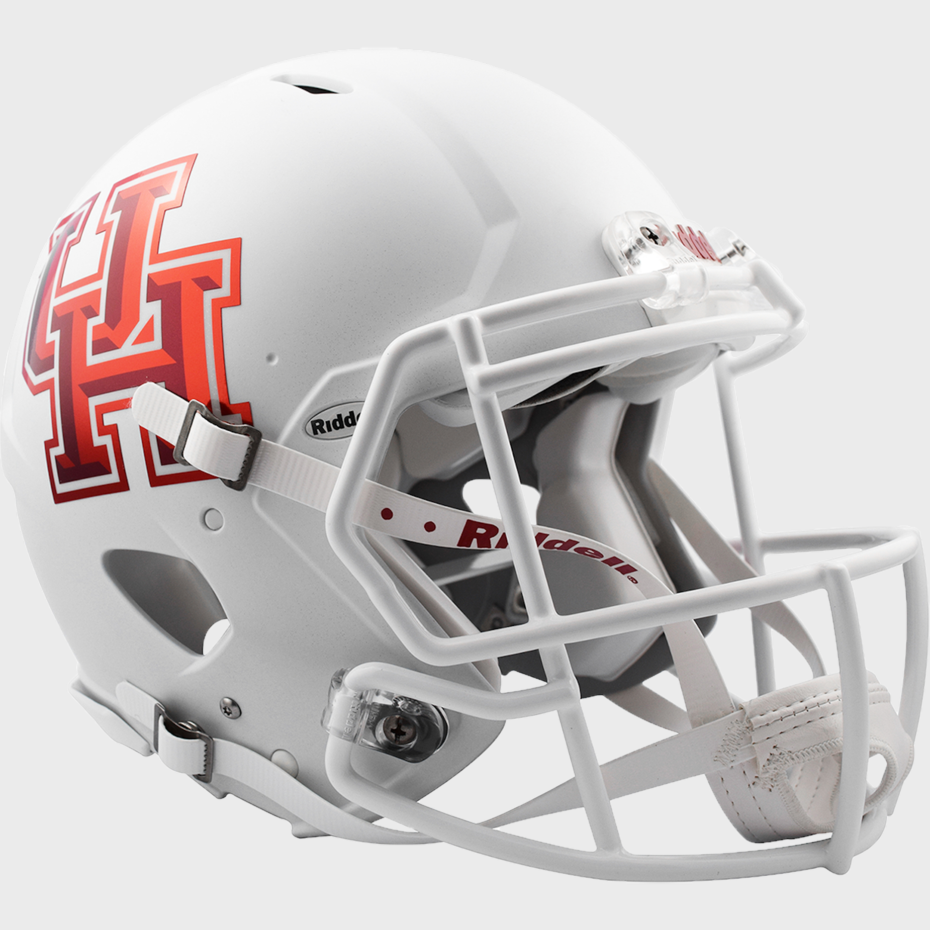 Houston Cougars Speed Football Helmet <B>Matte White</B>