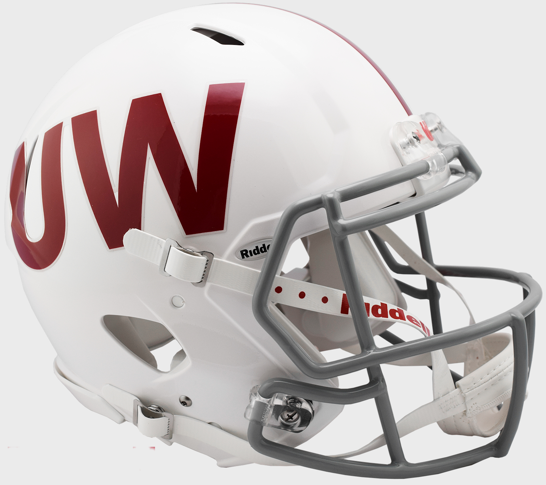Wisconsin Badgers Speed Football Helmet <B>UW</B>