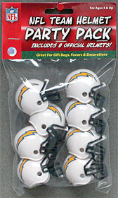 San Diego Chargers Gumball Party Pack Helmets