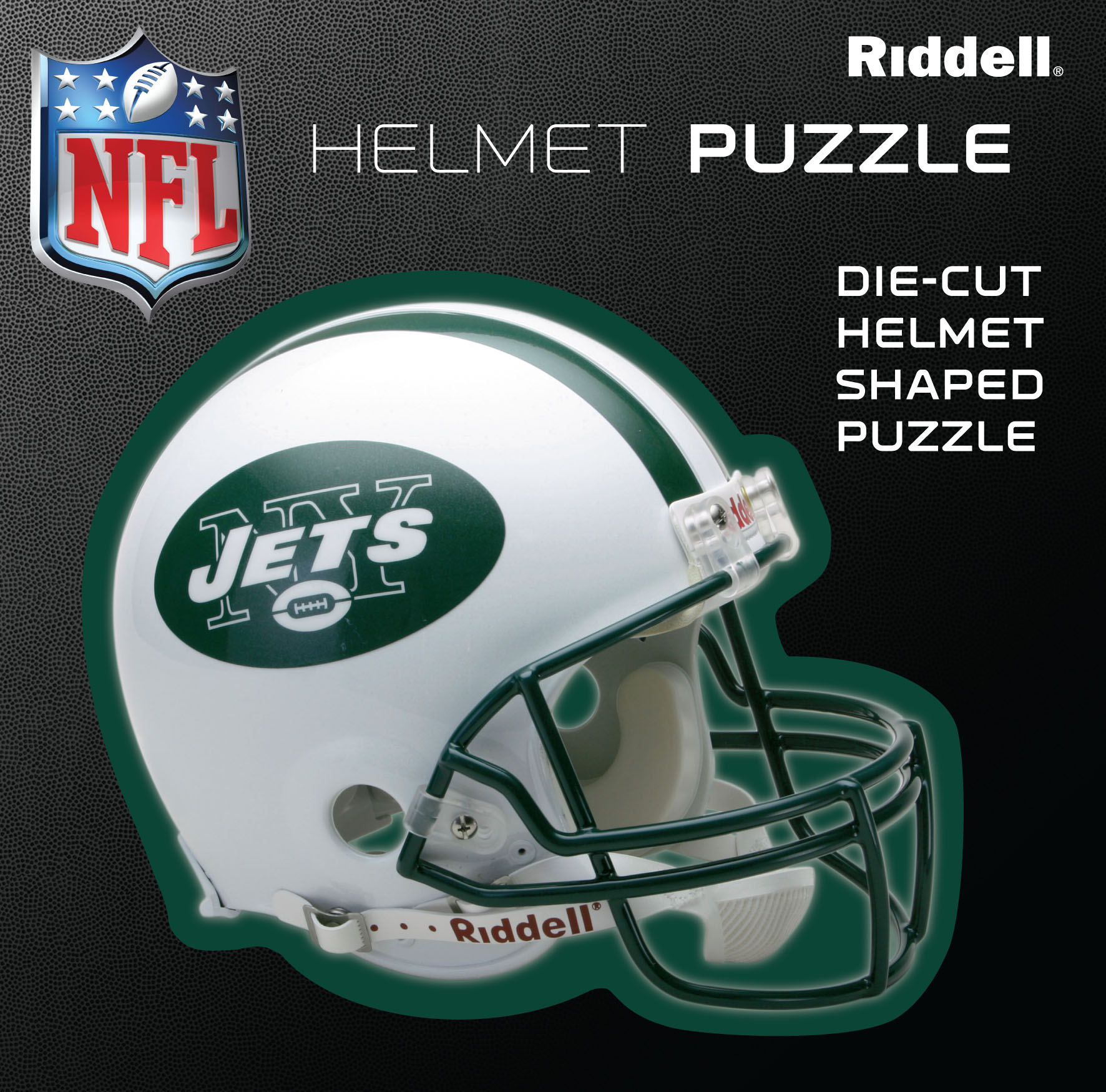 New York Jets Helmet Puzzle 100 Pieces Riddell