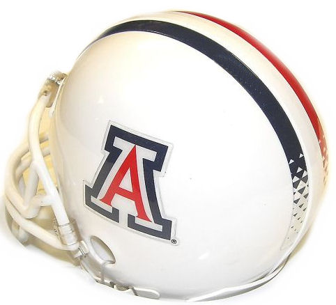 Arizona Wildcats NCAA Mini Football Helmet <B>White</B>