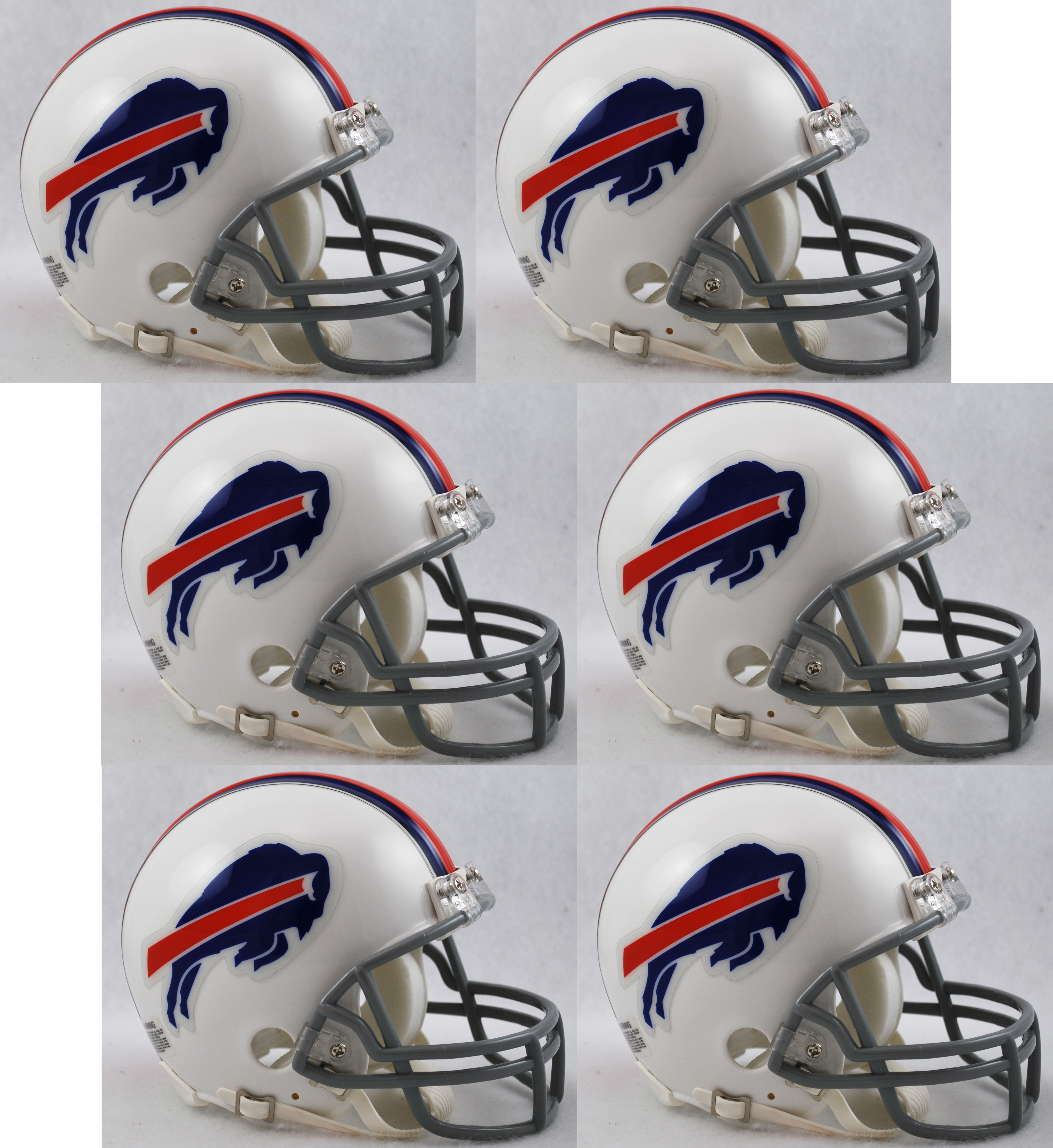 Buffalo Bills NFL Mini Football Helmet 6 count
