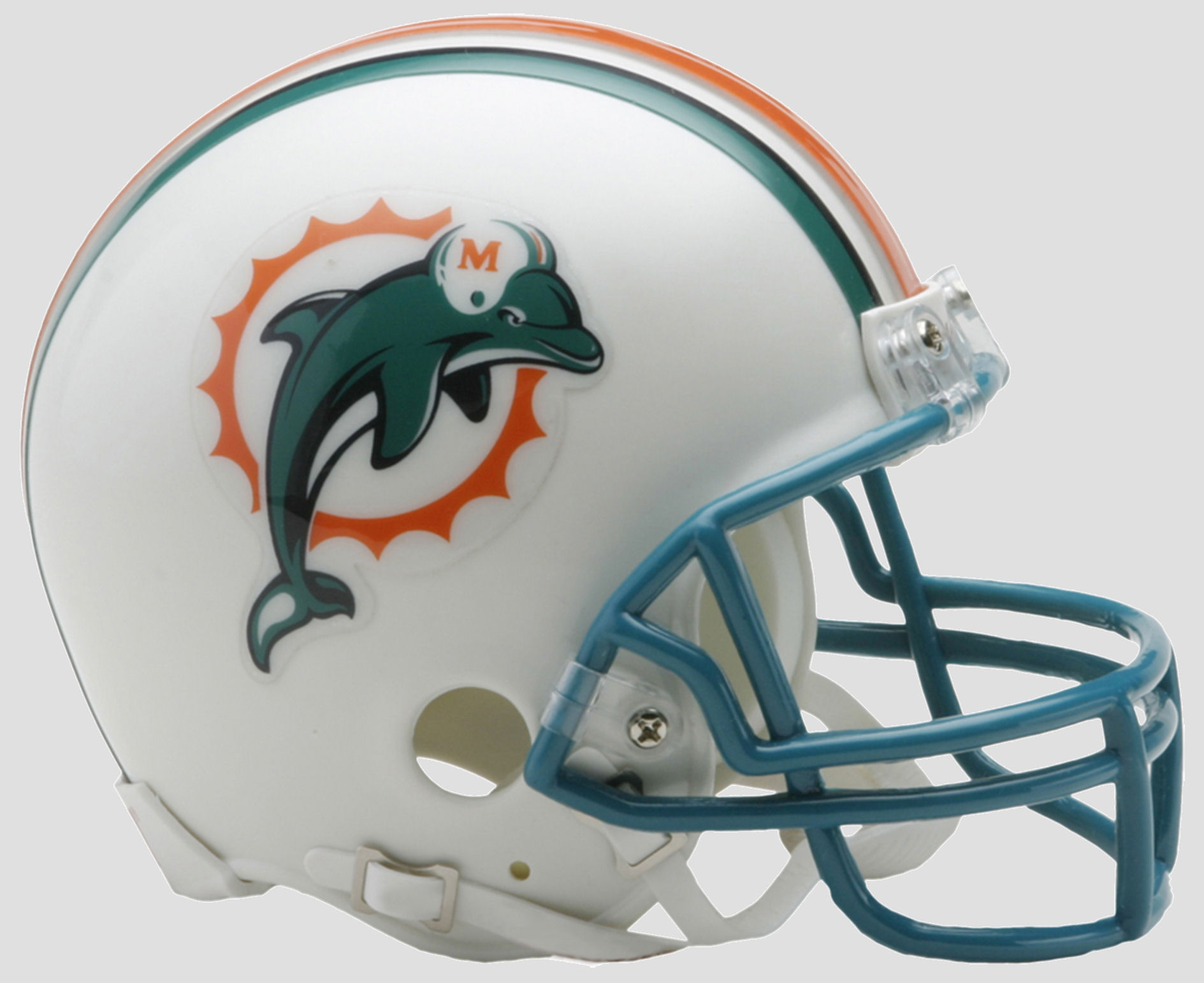 Miami Dolphins 1997 to 2012 Riddell Mini Replica Throwback Helmet