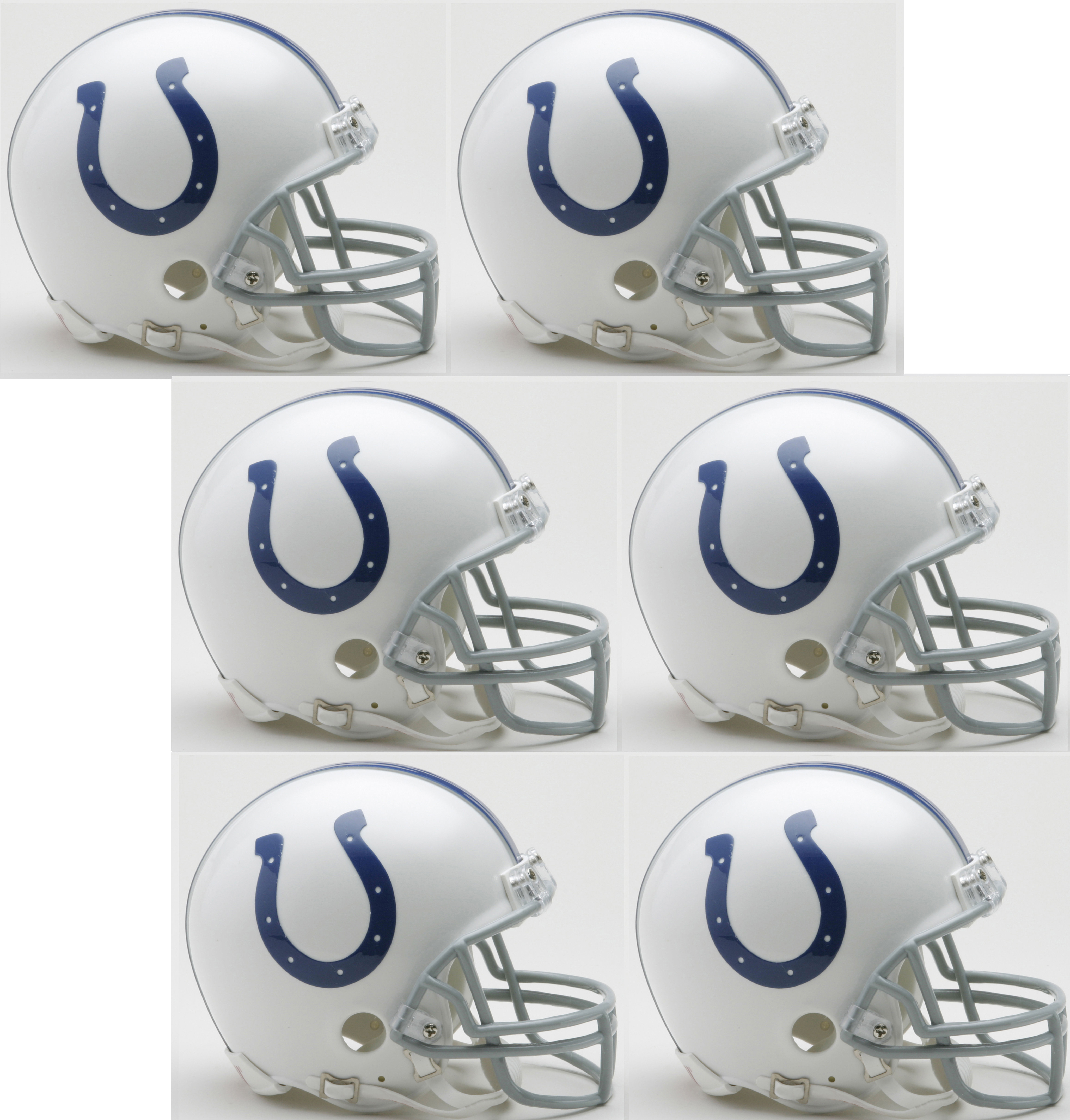 Indianapolis Colts NFL Mini Football Helmet 6 count