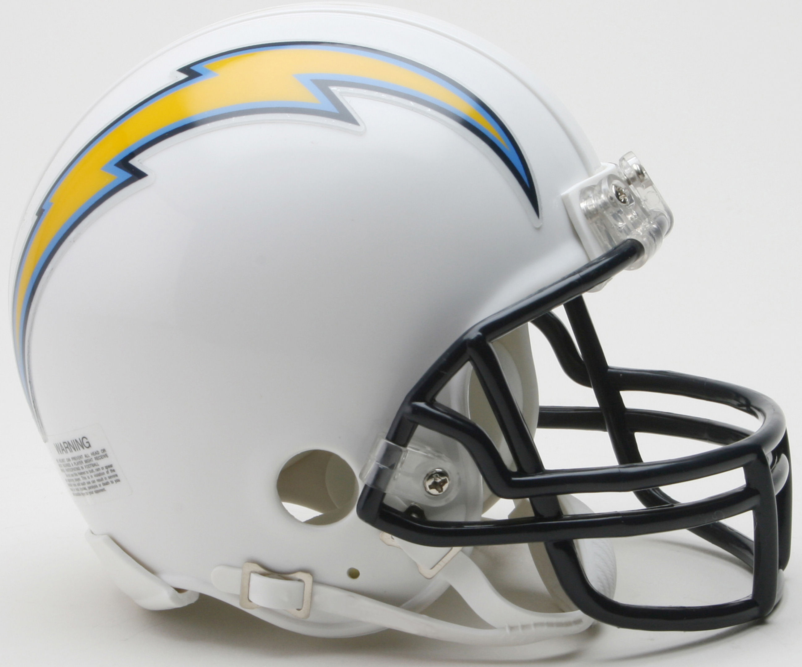Los Angeles Chargers 2007 to 2018 Riddell Mini Replica Throwback Helmet