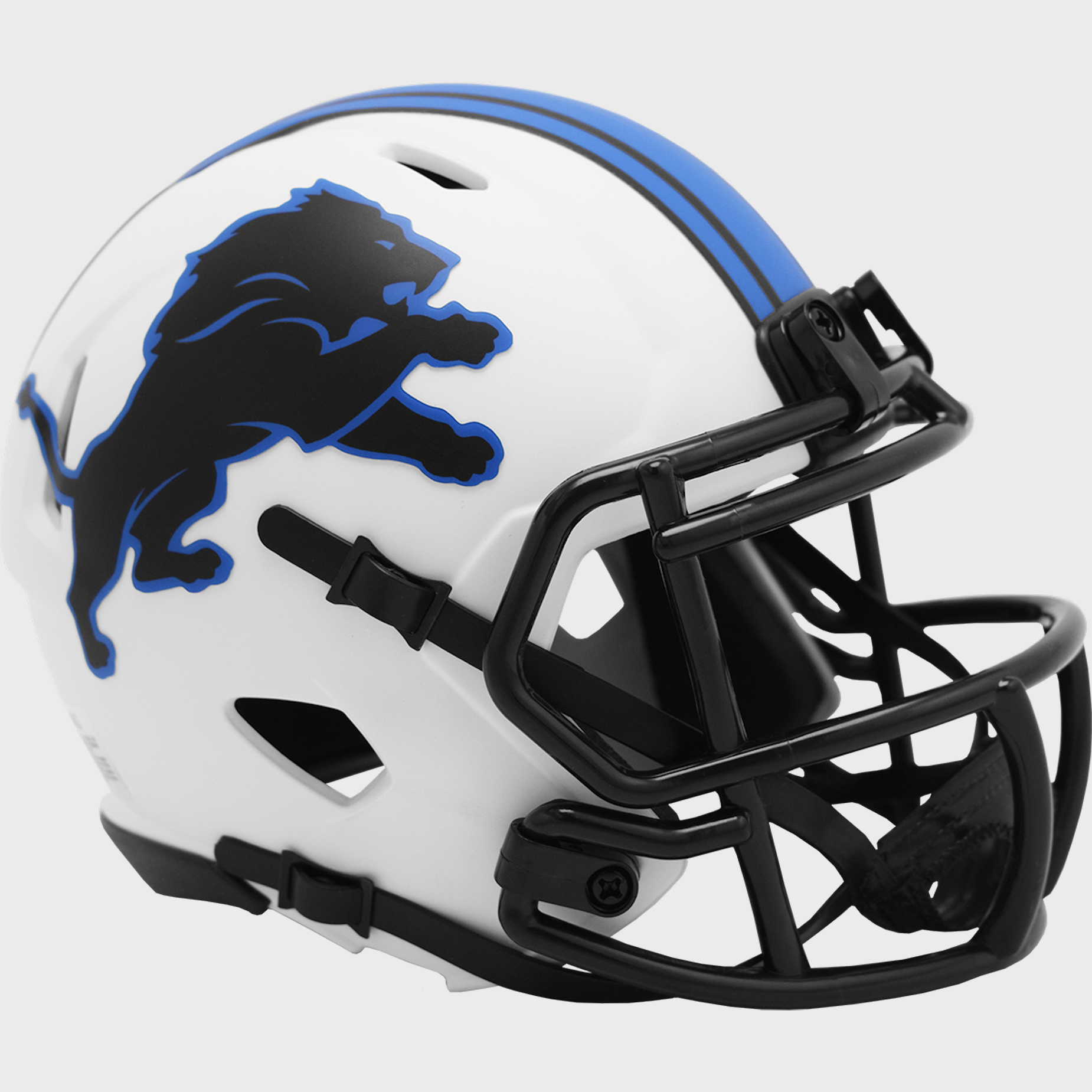 Detroit Lions NFL Mini Speed Football Helmet <B>LUNAR</B>