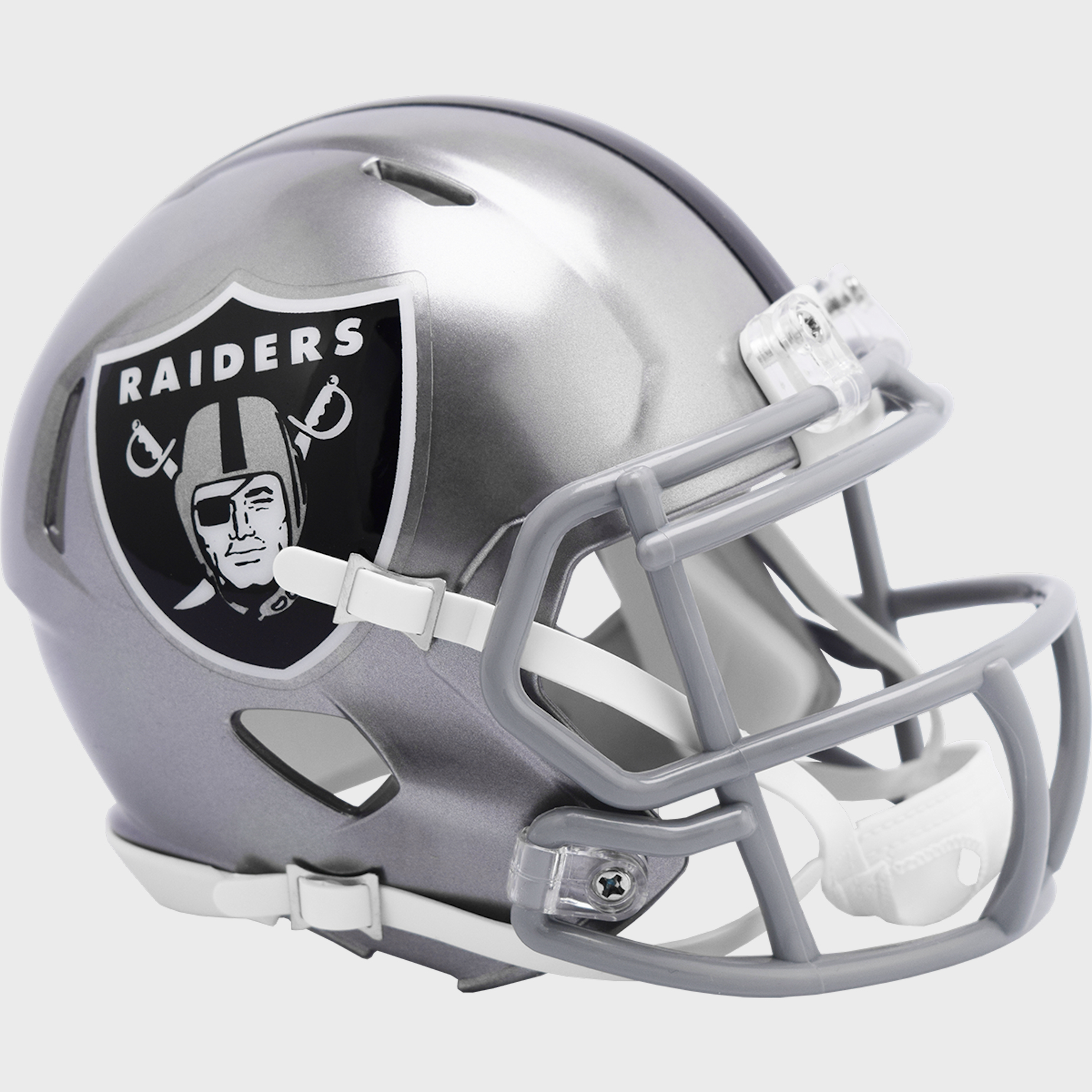 Las Vegas Raiders Speed Mini Football Helmet <B>FLASH ESD 8/21/21</B>
