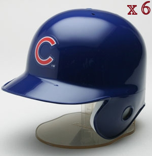 Chicago Cubs MLB Mini Batters Helmet 6 count
