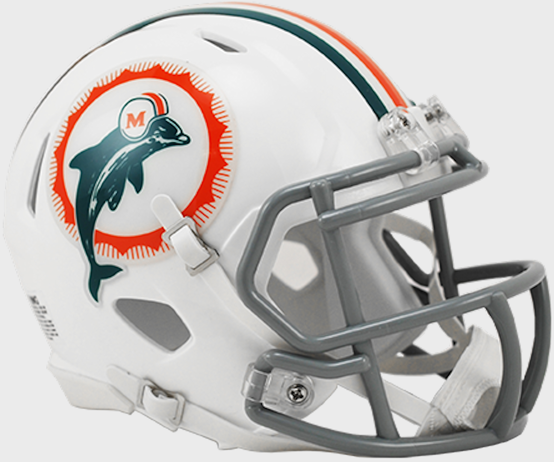Miami Dolphins 1972 Riddell Mini Replica Throwback Helmet