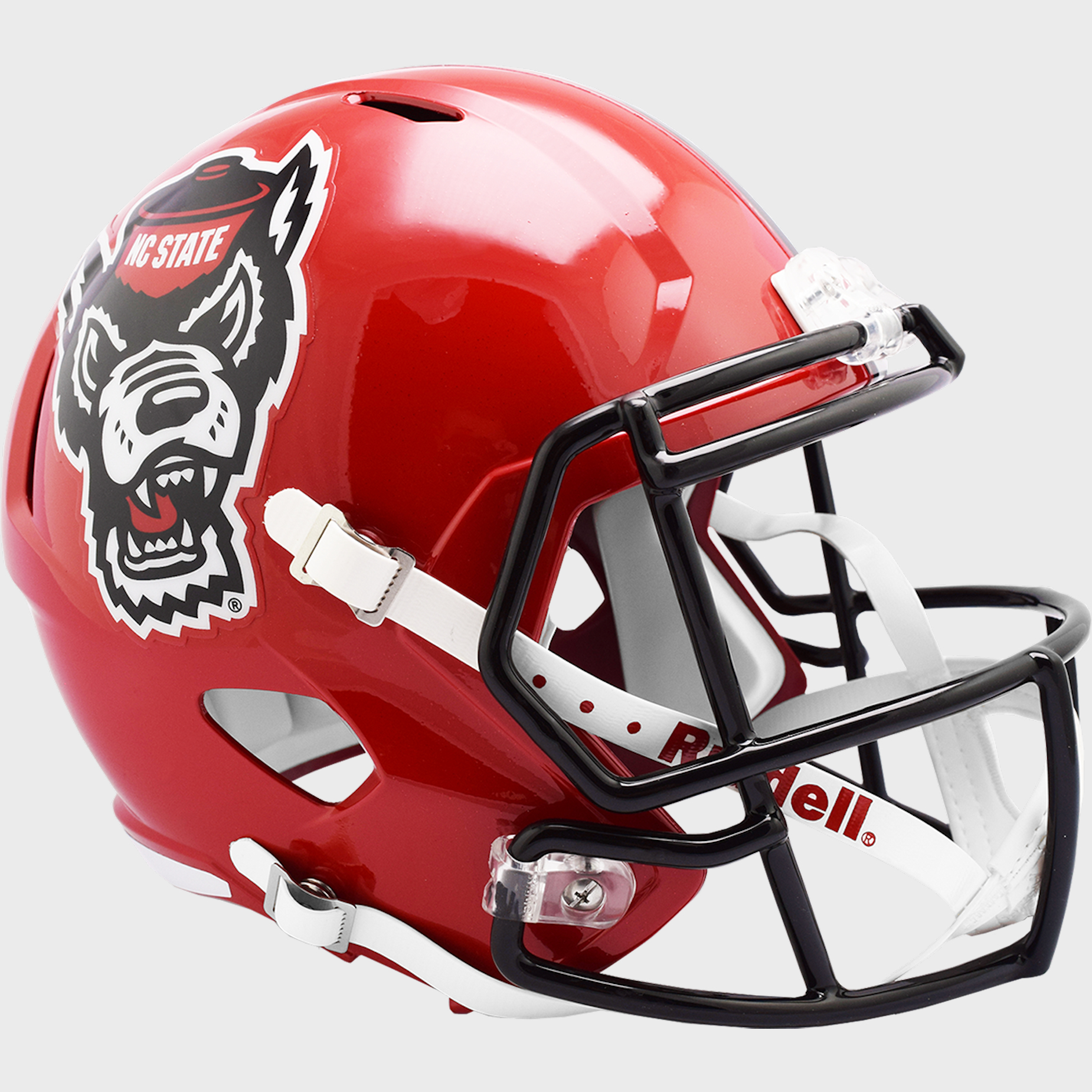 North Carolina State Wolfpack Speed Replica Football Helmet <B>NEW 2018 Red Tuffy</B>