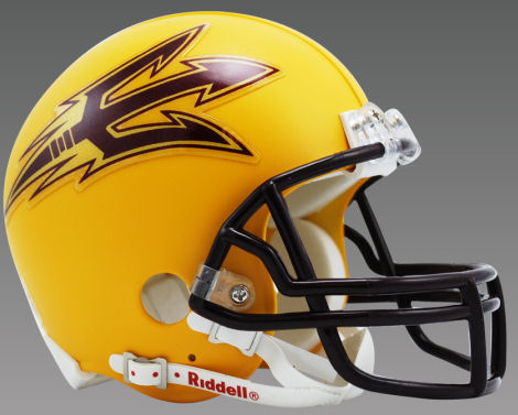 Arizona State Sun Devils NCAA Mini Football Helmet <B>Gold</B>