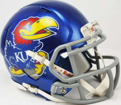 Kansas Jayhawks NCAA Mini Speed Football Helmet