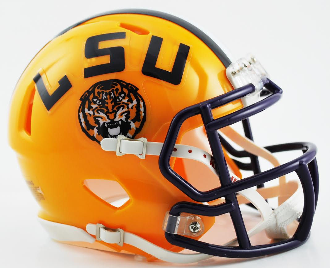 LSU Tigers NCAA Mini Speed Football Helmet
