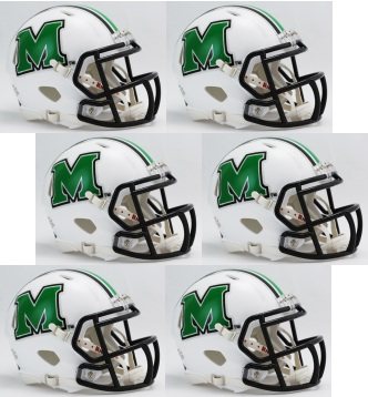 Marshall Thundering Herd NCAA Mini Speed Football Helmet 6 count