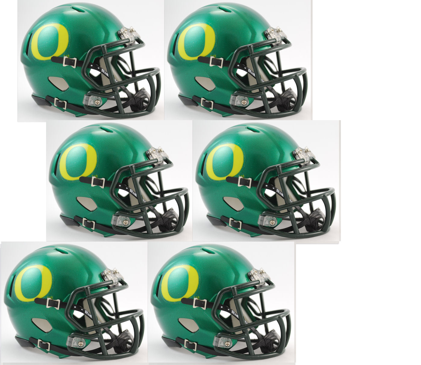 Oregon Ducks NCAA Mini Speed Football Helmet 6 count